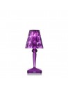 Lampe de table sans fil Battery transparent prune Kartell - Valente Design