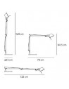 Lampe de table Artemide  Tolomeo LED plan