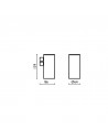 Schéma TH14574 porte verre tecnohotel BAGNO&ASSOCIATI Valente Design