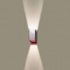 Applique plafonnier clv2 LED chrome intérieur rouge viabizzuno