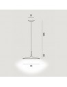 Suspension Aplomb large dimensions Foscarini - Valente Design