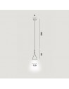 Dimension suspension Aplomb Mini Foscarini - Valente Design