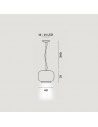  SUSPENSION CHOUCHIN 1 foscarini dimensions plan