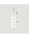Suspension Havana foscarini dimensions plan