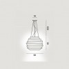 Suspension Le Soleil plan dimensions