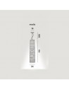 Dimension de la suspension tress média par le designer Marc Sadler de la marque Foscarini en vente chez Valente Design