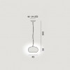 Suspension Buds 2 foscarini dimensions