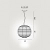 Suspension Tartan Foscarini dimension