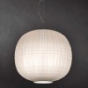 Suspension Tartan Foscarini blanche sur fond noir