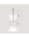 Dimension suspension Twice as Twiggy Foscarini - Valente Design