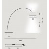 Dimension lampadaire Twice as Twiggy Foscarini - Valente Design
