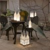 Panier pour lampe Bacco vue show room de chez Karman.