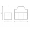 Panier pour lampe Bacco plan dimensions de chez Karman.