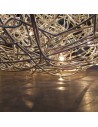 Lampe de sol Fil de Fer F aluminium naturel Catellani and Smith - Valente Design détail