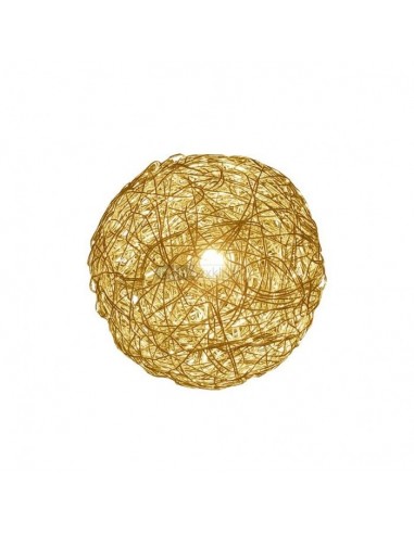 Lampe de sol Fil de Fer F anodisé or  Catellani and Smith - Valente Design