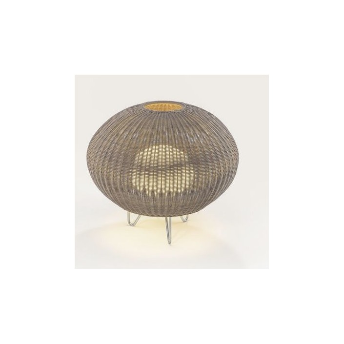 Vue d'ensemble lampe à poser Garota de couleur blanche P 01 BOVER - Valente Design
