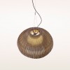 vue de dessus suspension GAROTA S 02 couleur marron vue d'ensemble pour la marque BOVER - Valente Design