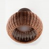 Vue de dessous du plafonnier pour éclairage extérieur Garota PF 01 de couleur marron pour la marque Bover chez Valente Design