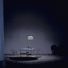 Lampadaire TWIGGY GRID TERRA greige mise en ambiance de nuit de FOSCARINI - Valente Design
