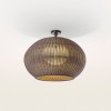 Plafonnier Garota PF 01 de couleur marron vue d'ensemble BOVER - Valente Design