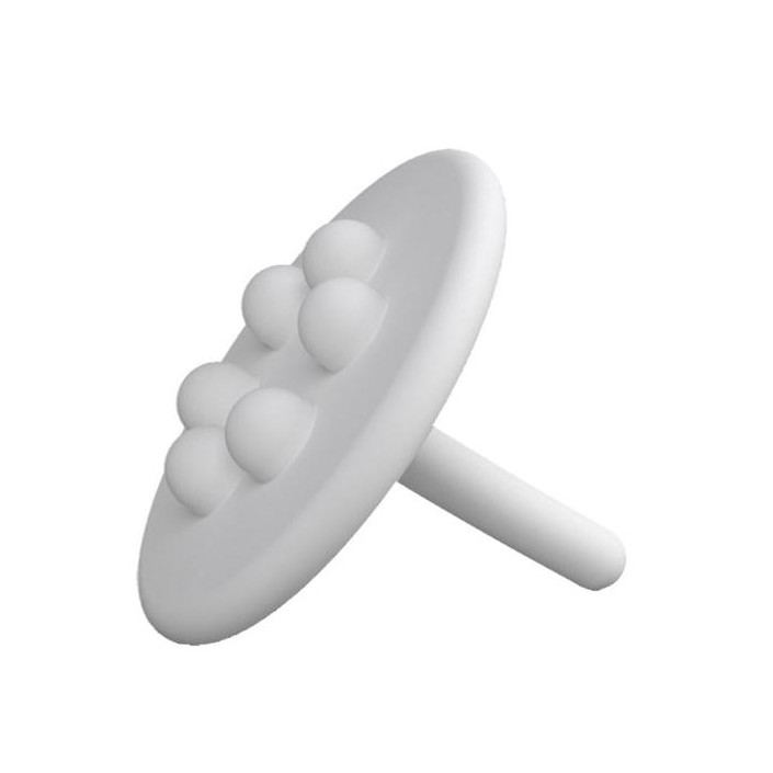 Bouchon Wash Me réalisé en silicone blanc pour la marque Clou