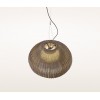 Suspension Garota marron A S 01 vue de dessous couleur marron BOVER - Valente Design