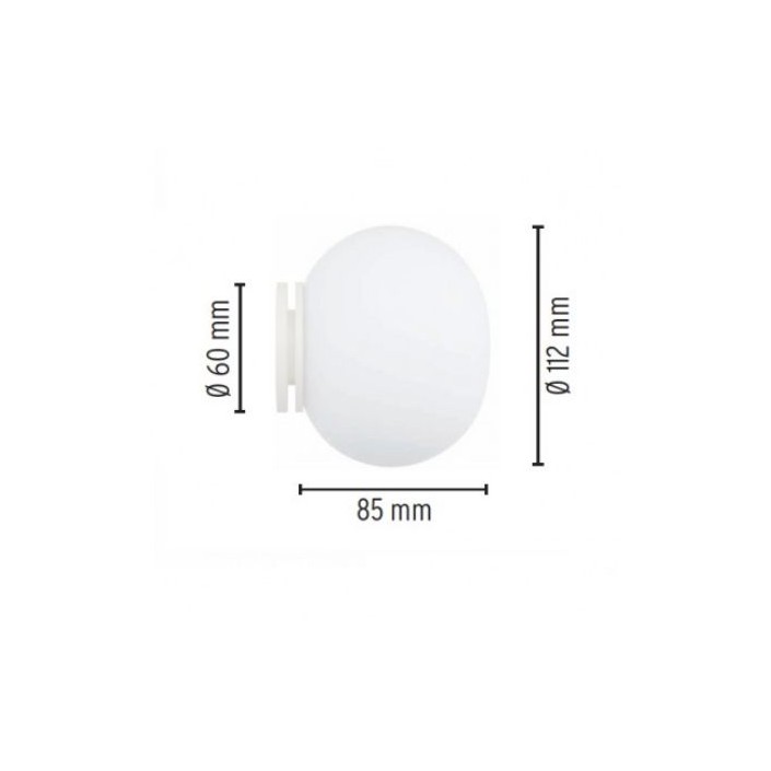 Applique Flos Glo-Ball Mini C/W Lampe de miroir 