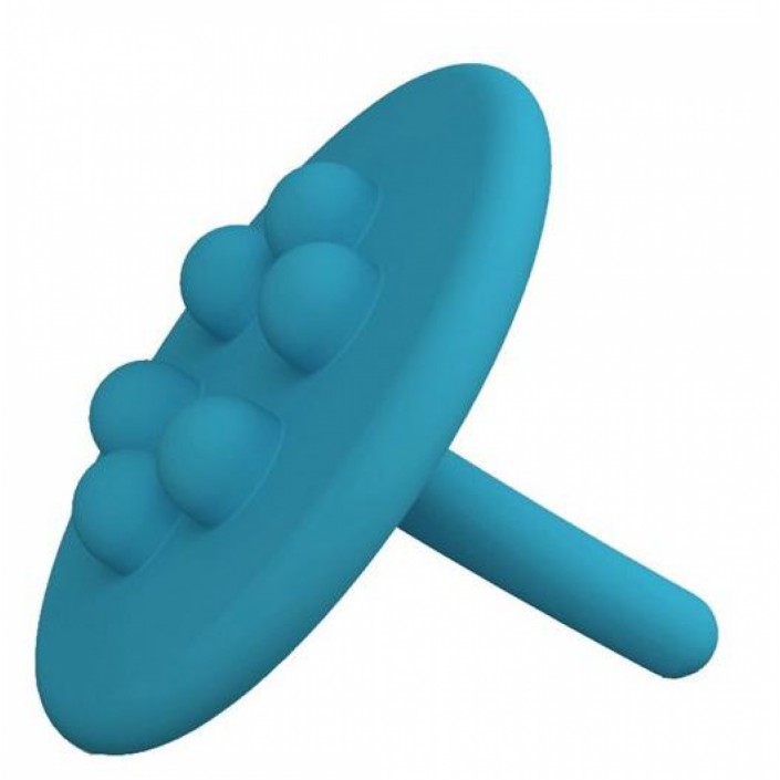 Bouchon Wash Me réalisé en silicone bleu pour la marque Clou