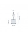 Dimensions suspension SYRA 60 Outdoor de BOVER - Valente Design