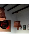 Vue d'ensemble suspension marron SYRA 60 Outdoor de BOVER - Valente Design