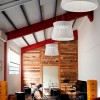 Vue d'ensemble suspension blanc ivoire SYRA 90 Outdoor de BOVER - Valente Design