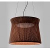 Vue d'ensemble zoomée suspension marron SYRA 90 Outdoor de BOVER - Valente Design