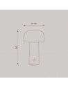 schéma et plan lampe de table BELLHOP  de FLOS - Valente Design