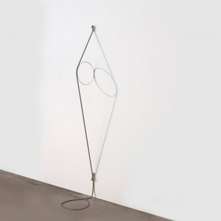 Applique anneau LED WIRERING câble gris/blanc  de FLOS - Valente Design