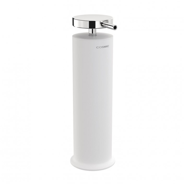 Distributeur de savon blanc liquide GEYSER de COSMIC - Valente Design