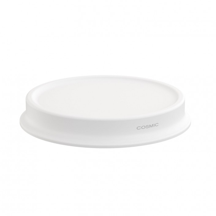Assiette porte savon blanc GEYSER de COSMIC - Valente Design