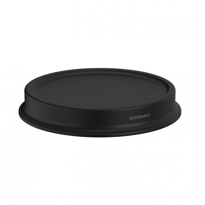 Assiette porte savon noir GEYSER de COSMIC - Valente Design