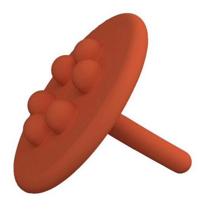 Bouchon Wash Me réalisé en silicone orange pour la marque Clou