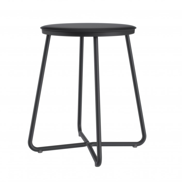 Tabouret noir GEYSER de la marque COSMIC - Valente Design