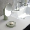 mise en scène assiette porte savon vert sage GEYSER de COSMIC - Valente Design