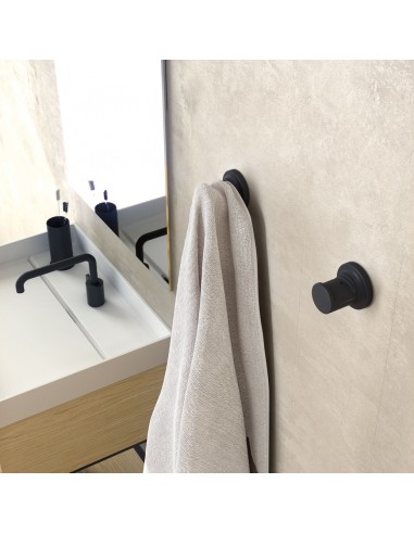 Mise en scène patère noire sans couvercle GEYSER pour COSMIC - Valente Design