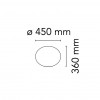 dimension diffuseur pour lampadaire  Glo-Ball Floor 3 - Valente Design