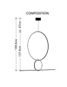 Schéma et plan détaillé Luminaire linéaire ARRANGEMENT FLOS 104W - Valente Design