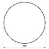 Plan et schéma Luminaire ROUND LARGE ARRANGEMENT FLOS 104W cercle - Valente Design