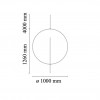 Plan et schema Luminaire Overlap S1  FLOS - Valente Design
