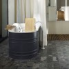 Baignoire design gris foncé et blanche vieques XS de la marque Agape - Valente Design
