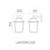 plan et schéma applique Richmond Wall Lantern 200 Astro lighting - Valente Design