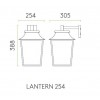 Plan et schéma Applique Richmond Wall Lantern 254 Astro Ligthing - Valente Design