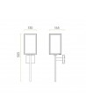 mise en scène applique coach 130 noire Astro Lighting - Valente Design
