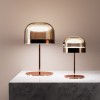 Lampe de table Equatore couleur cuivre Fontana Arte en 2 tailles - Valente Design